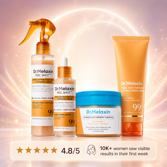 Kojic Acid Dark Spot & Uneven Tone Face + Body Set | Pack of 4